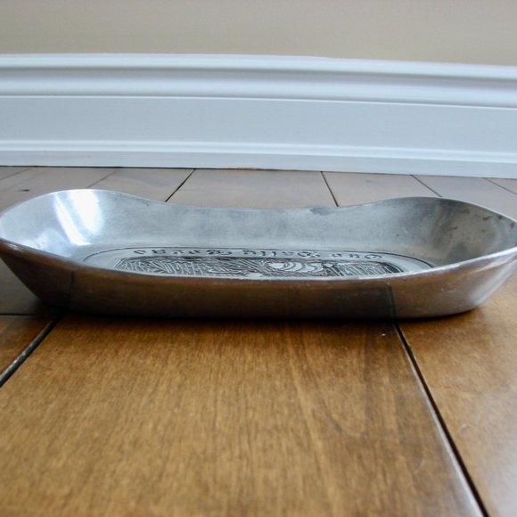 Wilton Pewter Bread Tray Platter Give Us This Day Our Daily Bread Mikasa - Picture 3 of 10
